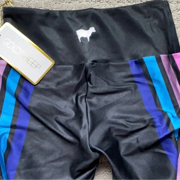 Final Price. No Offers Please Goldsheep Neon Lucky Lanes 7/8
Legging  XS in EUC. - Picture 5 of 5